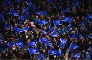 15 December 2018; Leinster supporters celebrate a try during the Heineken Champions Cup Pool 1 Round 4 match between Leinster and Bath at the Aviva Stadium in Dublin. Photo by Sam Barnes/Sportsfile