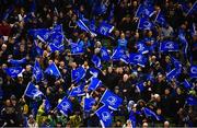15 December 2018; Supporters celebrate a try during the Heineken Champions Cup Pool 1 Round 4 match between Leinster and Bath at the Aviva Stadium in Dublin. Photo by Sam Barnes/Sportsfile