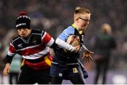15 December 2018; Action from the Bank of Ireland Half-Time Minis between Wicklow Warriors RFC and Navan RFC Blue Dragons during the Heineken Champions Cup Pool 1 Round 4 match between Leinster and Bath at Aviva Stadium in Dublin. Photo by Ramsey Cardy/Sportsfile