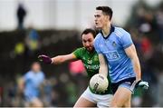 16 December 2018; Brian Fenton of Dublin in action against Graham Reilly of Meath during the SeÃ¡n Cox Fundraising match between Meath and Dublin at PÃ¡irc Tailteann in Navan, Co Meath. Photo by Piaras Ó Mídheach/Sportsfile