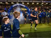 15 December 2018; Seán Cronin of Leinster with 5 year old Conor Ó Buachalla, from Kilmacud, Dublin, and 9 year old Simon Quinn, from Blackrock, Dublin, ahead of the European Rugby Champions Cup Pool 1 Round 4 match between Leinster and Bath at the Aviva Stadium in Dublin. Photo by Ramsey Cardy/Sportsfile