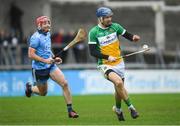 16 December 2018; James Gorman of Offaly  in action against Bill O'Carroll of Dublin during the Bord na Móna Walsh Cup Round 2 match between Dublin and Offaly at Parnell Park, Dublin. Photo by Harry Murphy/Sportsfile