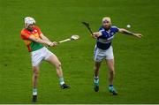 16 December 2018; Martin Kavanagh of Carlow in action against Leigh Bergin of Laois during the Bord na Móna Walsh Cup Round 2 match between Laois and Carlow at O'Moore Park in Portlaoise, Laois. Photo by Eóin Noonan/Sportsfile