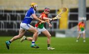 16 December 2018; Jon Nolan of Carlow in action against Leigh Bergin of Laois during the Bord na Móna Walsh Cup Round 2 match between Laois and Carlow at O'Moore Park in Portlaoise, Laois. Photo by Eóin Noonan/Sportsfile