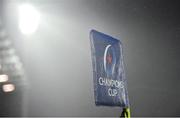 15 December 2018; A Champions Cup branded flag in the rain during the Heineken Champions Cup Pool 2 Round 4 match between Castres and Munster at Stade Pierre Fabre in Castres, France. Photo by Brendan Moran/Sportsfile