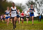 15 December 2018; Aedan Rogers of United Striders A.C., Co. Wexford, competing in the U19 Boys event during the Irish Life Health Novice & Juvenile Uneven Age Cross Country Championships 2018 at Navan Adventure Sports, Navan Racecourse in Meath. Photo by Eóin Noonan/Sportsfile