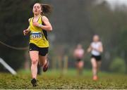 15 December 2018; Sarah Kelly of Inishowen A.C., Co. Limerick, competing in the U19 Girls event during the Irish Life Health Novice & Juvenile Uneven Age Cross Country Championships 2018 at Navan Adventure Sports, Navan Racecourse in Meath. Photo by Eóin Noonan/Sportsfile