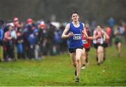 15 December 2018; Tommy Connolly of Leevale A.C., Co. Cork, competing in the U17 Boys event during the Irish Life Health Novice & Juvenile Uneven Age Cross Country Championships 2018 at Navan Adventure Sports, Navan Racecourse in Meath. Photo by Eóin Noonan/Sportsfile