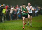 15 December 2018; Adam Ferris of St. Malachy's A.C., Co. Derry, competing in the U17 Boys event during the Irish Life Health Novice & Juvenile Uneven Age Cross Country Championships 2018 at Navan Adventure Sports, Navan Racecourse in Meath. Photo by Eóin Noonan/Sportsfile