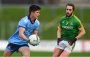 16 December 2018; Conor Mullally of Dublin in action against Niall Kane of Meath during the Seán Cox Fundraising match between Meath and Dublin at Páirc Tailteann in Navan, Co Meath. Conor Mullally of Dublin  Photo by Piaras Ó Mídheach/Sportsfile