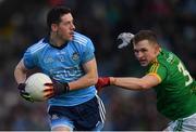 16 December 2018; Ryan Basquel of Dublin in action against Conor McGill of Meath during the Seán Cox Fundraising match between Meath and Dublin at Páirc Tailteann in Navan, Co Meath. Photo by Piaras Ó Mídheach/Sportsfile