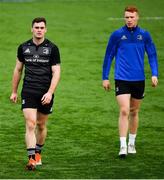 17 December 2018; Conor O'Brien, left, and Ciarán Frawley during Leinster Rugby squad training at Energia Park in Donnnybrook, Dublin. Photo by Ramsey Cardy/Sportsfile