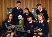18 December 2018; The GAA today launched the innovative online GAA learning portal LCPE.ie, which supports the introduction of Physical Education at Higher and Ordinary Level in the Leaving Certificate Examination. Pictured are, from left, students from Ratoath College, Co. Meath, Karen Hayes, Harry Dalchan, Rachel Fraughen, Brian Moore, Orla Hayes and Lewis Nolan, at Croke Park in Dublin. Photo by Seb Daly/Sportsfile