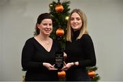 20 December 2018; Siobhán Killeen of Clontarf is presented with The Croke Park Hotel and LGFA Player of the Month award for December, by Muireann King, Director of Sales & Marketing, The Croke Park Hotel, at The Croke Park Hotel in Jones Road, Dublin. Siobhán starred for her club in the All-Ireland Intermediate Club Final on December 8, scoring a remarkable individual tally of 5-4 as Clontarf defeated Emmet Óg at Parnell Park. Photo by Matt Browne/Sportsfile