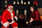 20 December 2018; Katie Taylor and Santa Claus of The North Pole during a press conference at the County Club in Dunshaughlin, Co Meath. Photo by Sam Barnes/Sportsfile