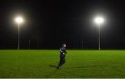 20 December 2018; Kildare manager Cian O'Neill makes his way to the warm-up before the Bord na Móna O'Byrne Cup Round 1 match between Offaly and Kildare at Faithful Fields in Kilcormac, Offaly. Photo by Piaras Ó Mídheach/Sportsfile