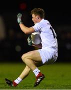 20 December 2018; Jimmy Hyland of Kildare signals for a mark during the Bord na Móna O'Byrne Cup Round 1 match between Offaly and Kildare at Faithful Fields in Kilcormac, Offaly. Photo by Piaras Ó Mídheach/Sportsfile