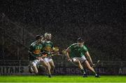 20 December 2018; Paddy O'Loughlin of Limerick in action against Shane Conway and Jack Goulding of Kerry during the Co-Op Superstores Munster Hurling League 2019 match between Kerry and Limerick at Austin Stack Park in Tralee, Kerry. Photo by Brendan Moran/Sportsfile