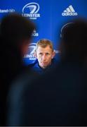 21 December 2018; Head coach Leo Cullen during a Leinster Rugby Press Conference at the RDS Arena in Dublin. Photo by Piaras Ó Mídheach/Sportsfile