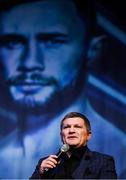 21 December 2018; Former professional boxer Ricky Hatton MBE during the weigh ins at Manchester Central in Manchester, England. Photo by David Fitzgerald/Sportsfile