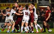 21 December 2018; Players from both teams tussle during the Guinness PRO14 Round 11 match between Ulster and Munster at the Kingspan Stadium in Belfast. Photo by Oliver McVeigh/Sportsfile