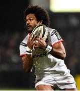21 December 2018; Henry Speight of Ulster taking a high ball during the Guinness PRO14 Round 11 match between Ulster and Munster at the Kingspan Stadium in Belfast. Photo by Oliver McVeigh/Sportsfile