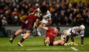 21 December 2018; Henry Speight of Ulster is tackled by Alex Wootton of Munster during the Guinness PRO14 Round 11 match between Ulster and Munster at the Kingspan Stadium in Belfast. Photo by Oliver McVeigh/Sportsfile