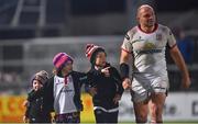21 December 2018; Rory Best of Ulster with his children Richie, Penny, and Ben following the Guinness PRO14 Round 11 match between Ulster and Munster at the Kingspan Stadium in Belfast. Photo by Ramsey Cardy/Sportsfile
