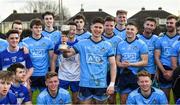 22 December 2018; Dublin captain Conor Mullally with the cup after the Annual Dubs Stars Football Challenge match between Dublin and Dubs Stars at Naomh Barróg in Dublin. Photo by Piaras Ó Mídheach/Sportsfile