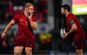 21 December 2018; Jeremy Loughman, left, and Kevin O’Byrne of Munster during the Guinness PRO14 Round 11 match between Ulster and Munster at the Kingspan Stadium in Belfast. Photo by Ramsey Cardy/Sportsfile