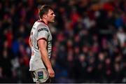 21 December 2018; Jordi Murphy of Ulster during the Guinness PRO14 Round 11 match between Ulster and Munster at the Kingspan Stadium in Belfast. Photo by Ramsey Cardy/Sportsfile