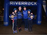 22 December 2018; Leinster supporters, from left, Martin Keane, age 10, Amy Reilly, age 11, Lúcia Keane, age 12, and Joseph Keane, age 8, all from Bohermeen, Meath, prior to the Guinness PRO14 Round 11 match between Leinster and Connacht at the RDS Arena in Dublin. Photo by Matt Browne/Sportsfile
