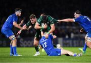 22 December 2018; Ultan Dillane of Connacht is tackled by Conor O’Brien and Rhys Ruddock, right, of Leinster during the Guinness PRO14 Round 11 match between Leinster and Connacht at the RDS Arena in Dublin. Photo by Eóin Noonan/Sportsfile