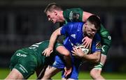 22 December 2018; Conor O’Brien of Leinster is tackled by Tom McCartney, left, and Gavin Thornbury of Connacht during the Guinness PRO14 Round 11 match between Leinster and Connacht at the RDS Arena in Dublin. Photo by Matt Browne/Sportsfile