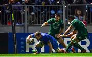 22 December 2018; Dan Leavy of Leinster scores his side's fourth try during the Guinness PRO14 Round 11 match between Leinster and Connacht at the RDS Arena in Dublin. Photo by Ramsey Cardy/Sportsfile