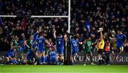 22 December 2018; Leinster players celebrate as referee George Clancy awards a late try during the Guinness PRO14 Round 11 match between Leinster and Connacht at the RDS Arena in Dublin. Photo by Sam Barnes/Sportsfile