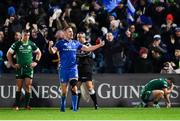 22 December 2018; Rory O'Loughlin of Leinster celebrates a late try during the Guinness PRO14 Round 11 match between Leinster and Connacht at the RDS Arena in Dublin. Photo by Sam Barnes/Sportsfile