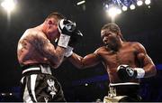 22 December 2018; Hassam N'Dam, right, in action against Martin Murray in their middleweight bout at the Manchester Arena in Manchester, England. Photo by David Fitzgerald/Sportsfile