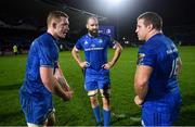 22 December 2018; Dan Leavy, left, Scott Fardy, centre, and Seán Cronin of Leinster following the Guinness PRO14 Round 11 match between Leinster and Connacht at the RDS Arena in Dublin. Photo by Ramsey Cardy/Sportsfile