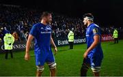 22 December 2018; Ross Molony, left, and Max Deegan of Leinster following the Guinness PRO14 Round 11 match between Leinster and Connacht at the RDS Arena in Dublin. Photo by Ramsey Cardy/Sportsfile