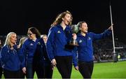 22 December 2018; The Leinster Women's team as they parade the Interprovincial Championship Cup at halftime of the Guinness PRO14 Round 11 match between Leinster and Connacht at the RDS Arena in Dublin. Photo by Ramsey Cardy/Sportsfile