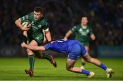 22 December 2018; Tom Farrell of Connacht is tackled by Hugh Keenan of Leinster during the Guinness PRO14 Round 11 match between Leinster and Connacht at the RDS Arena in Dublin. Photo by Matt Browne/Sportsfile