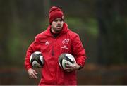 27 December 2018; Defence coach JP Ferreira during Munster Rugby squad training at the University of Limerick in Limerick. Photo by Diarmuid Greene/Sportsfile