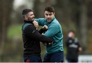 27 December 2018; Sam Arnold, left, and Conor Murray during Munster Rugby squad training at the University of Limerick in Limerick. Photo by Diarmuid Greene/Sportsfile