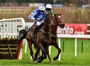 27 December 2018; Aramon, left, with Ruby Walsh up, on their way to winning the Paddy Power Future Champions Novice Hurdle ahead of second place finisher Sancta Simona, with Barry Geraghty, during Day 2 of the Leopardstown Festival at Leopardstown racecourse in Dublin. Photo by Matt Browne/Sportsfile