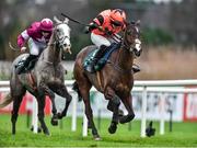 27 December 2018; Jetez, with Sean O'Keeffe up, on their way to winning the Paddy Power `Enough of your Nonsense` Handicap Hurdle during Day 2 of the Leopardstown Festival at Leopardstown racecourse in Dublin. Photo by Matt Browne/Sportsfile