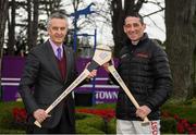 27 December 2018; Leading racehorse trainer Jim Bolger and National Hunt champion jockey Davy Russell have revealed that Hurling for Cancer Research 2018 has raised €138,700 for the Irish Cancer Society’s lifesaving cancer research. The duo’s celebrity hurling match has been a permanent fixture in sporting calendars for seven years now, raising over €830K for the Irish Cancer Society’s cancer research projects during that time. Pictured is Leading racehorse trainer Jim Bolger, left, and National Hunt champion jockey Davy Russell at Leopardstown Racecourse in Dublin. Photo by Eóin Noonan/Sportsfile