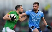 16 December 2018; Michael Newman of Meath in action against Seán McMahon of Dublin during the Seán Cox Fundraising match between Meath and Dublin at Páirc Tailteann in Navan, Co Meath. Photo by Piaras Ó Mídheach/Sportsfile