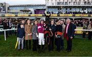 28 December 2018; Jack Kennedy with the winning connections after riding Apple's Jade in the Squared Financial Christmas Hurdle during day three of the Leopardstown Festival at Leopardstown Racecourse in Dublin. Photo by David Fitzgerald/Sportsfile