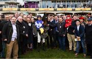 28 December 2018; David Mullins with Kemboy and winning connections after winning the Savills Steeplechase during day three of the Leopardstown Festival at Leopardstown Racecourse in Dublin. Photo by David Fitzgerald/Sportsfile